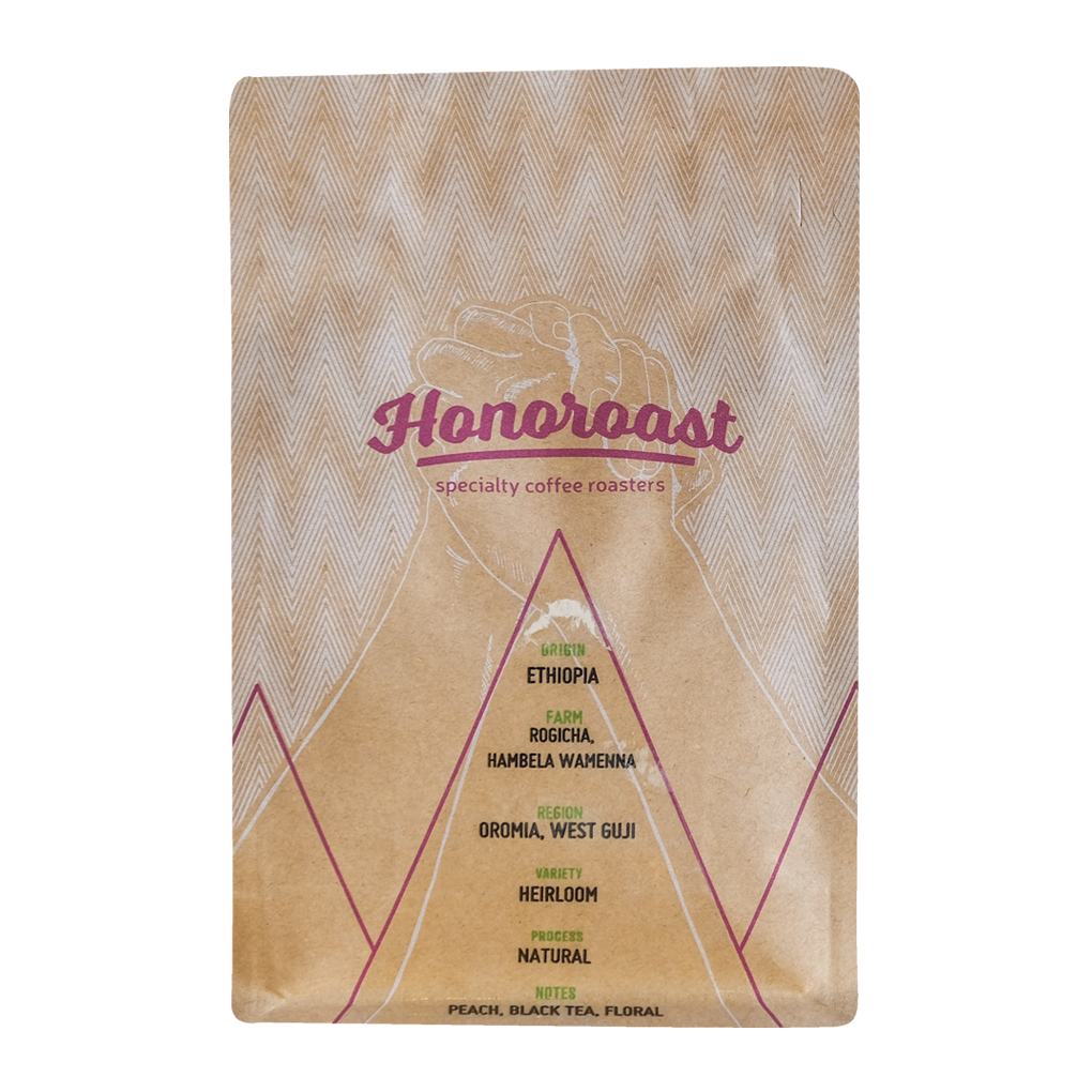 Honoroast Ethiopia Rogicha 250g Flat White Specialty Coffee Qatar