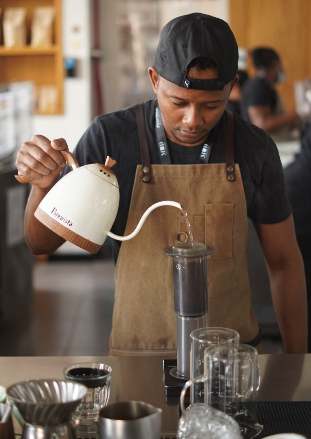 Brewing Flat White Specialty Coffee Qatar